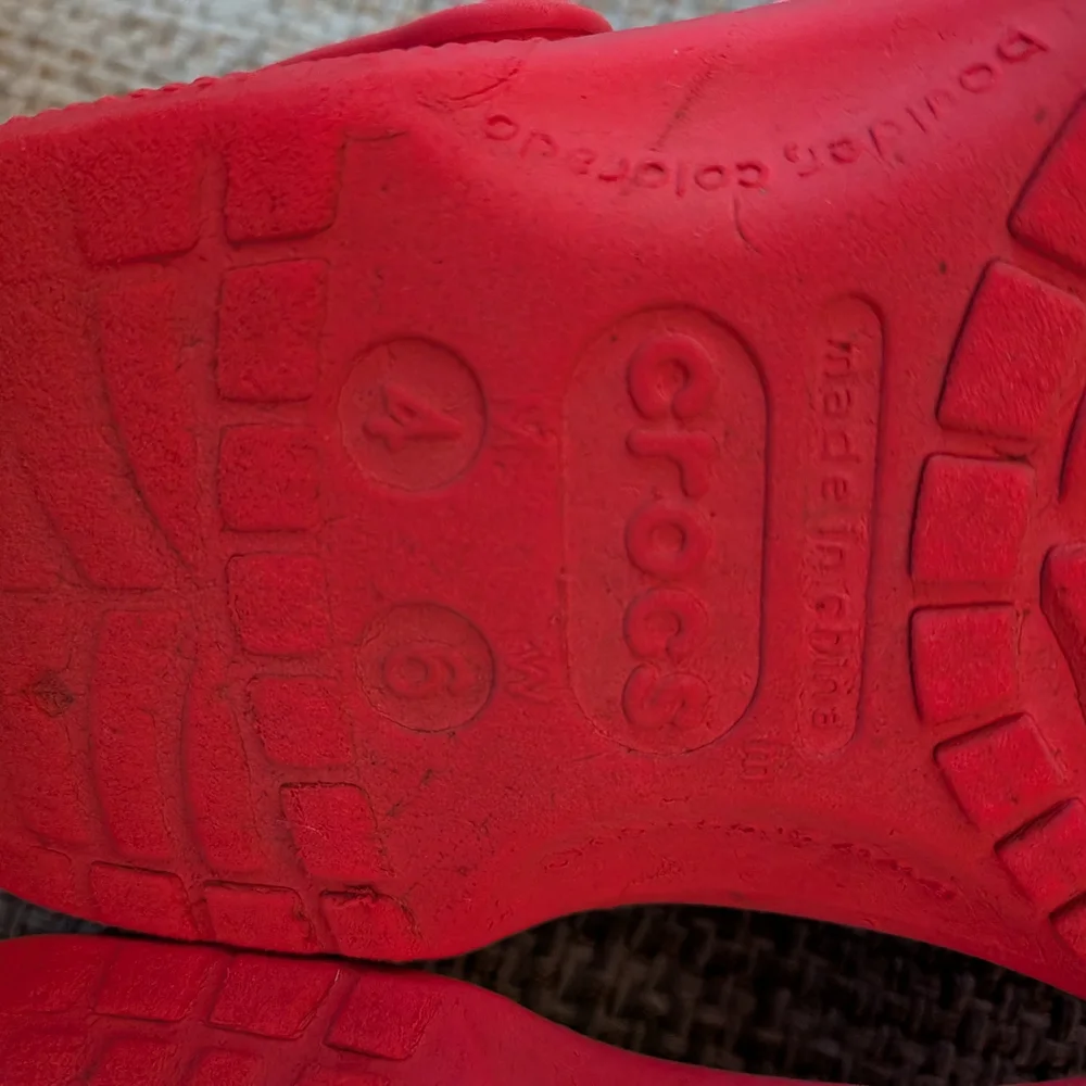 CROCS Kids Vibrant Red Water Shoes